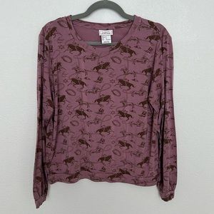 Ariat, Ladies Roping Long Sleeve Top, 10041306, large